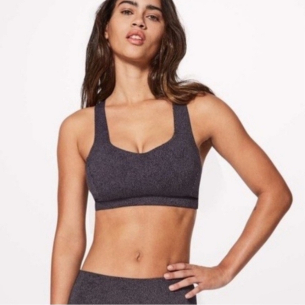 Lululemon Free To Be Serene Bra Disperse Dusky Lavender Black‎